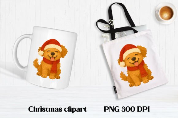 Download Christmas Knitted Dog Clipart PNG Design - Dog Collection