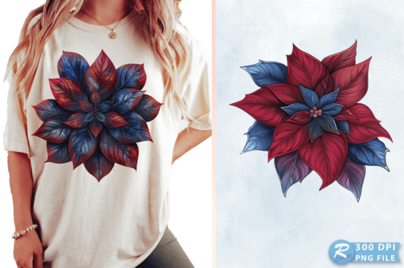 Download Watercolor Poinsettia Christmas Clipart - Premium Bundle
