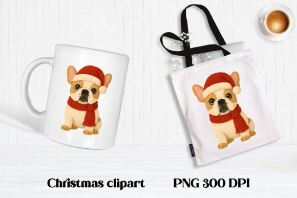 Download Christmas Knitted Dog Clipart PNG Design - Dog Collection