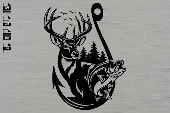 Download Deer Hunting Svg,Deer Head,Fishing Svg - Fishing svg Collection