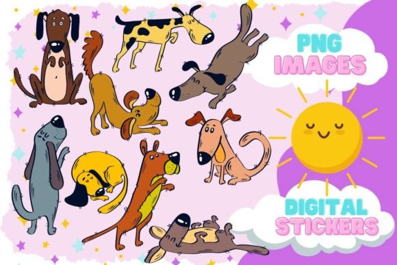 Download Dog Clipart Set,Hand Drawn Dog,Pets Set - Dog Collection