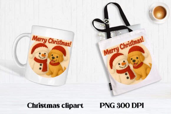 Download Christmas Knitted Dog Clipart PNG Design - Dog Collection